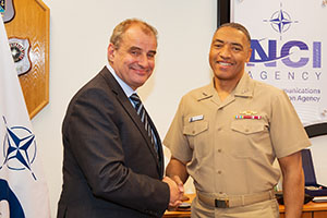 VADM Grooms, Deputy Chief of Staff Capability Development ACT visited the Agency